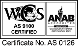 WCS AS 9100 Certified, Certificate No. AS 0126